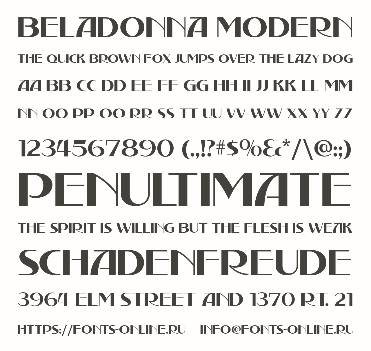 Beladonna Modern Free Font Download